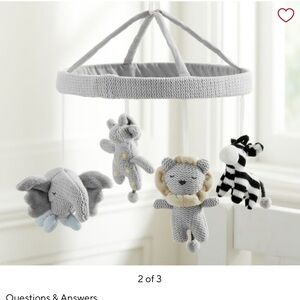 Pottery Barn knit animal mobile
